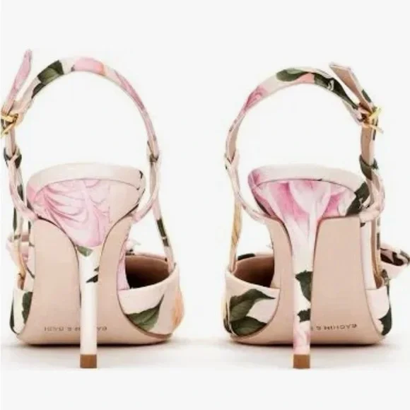 Sachin & Babi Lenox Obi-Bow Slingback in Pink Lemonade Bouquet - Picture 7 of 8